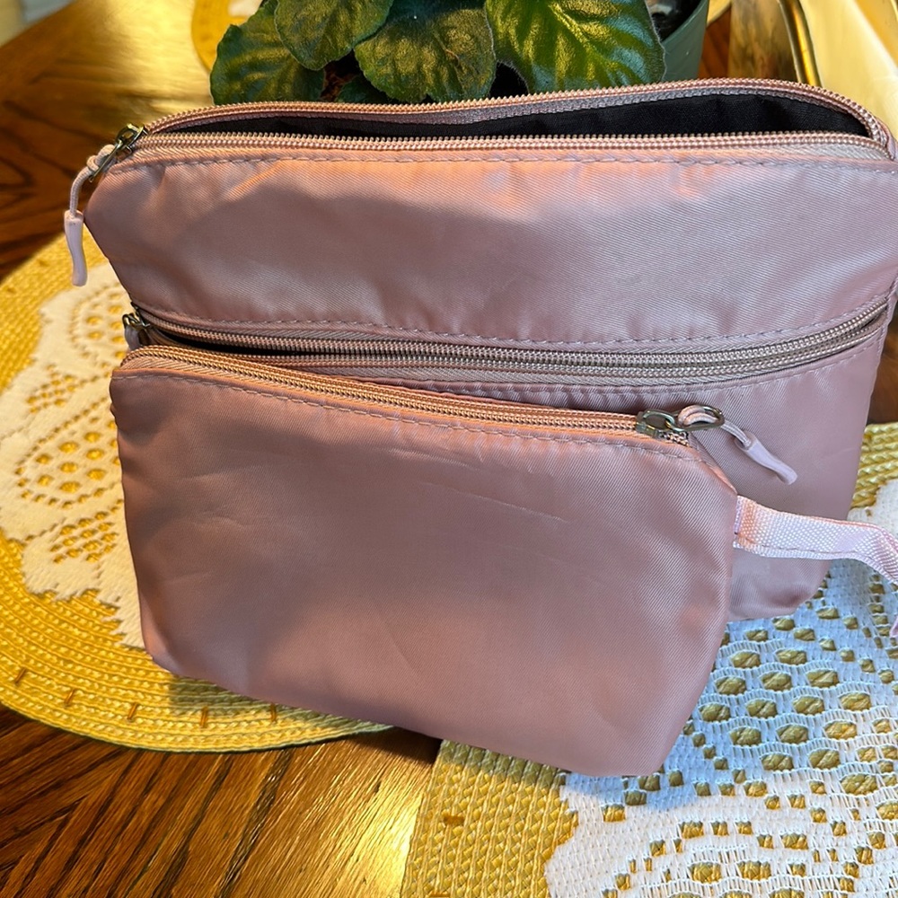 Cosmetic bags two pink bags
